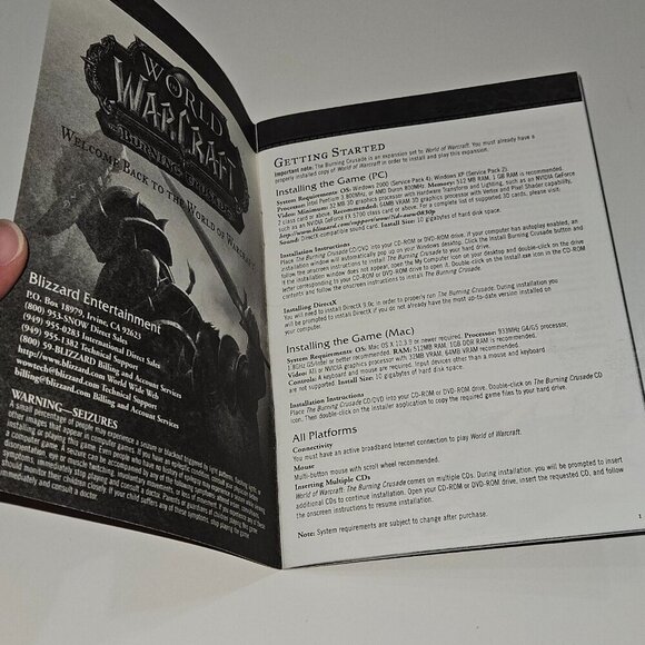 READ World of Warcraft Game CD ROMS 2004 Burning Crusade Expansion Set Lot READ - Picture 16 of 16